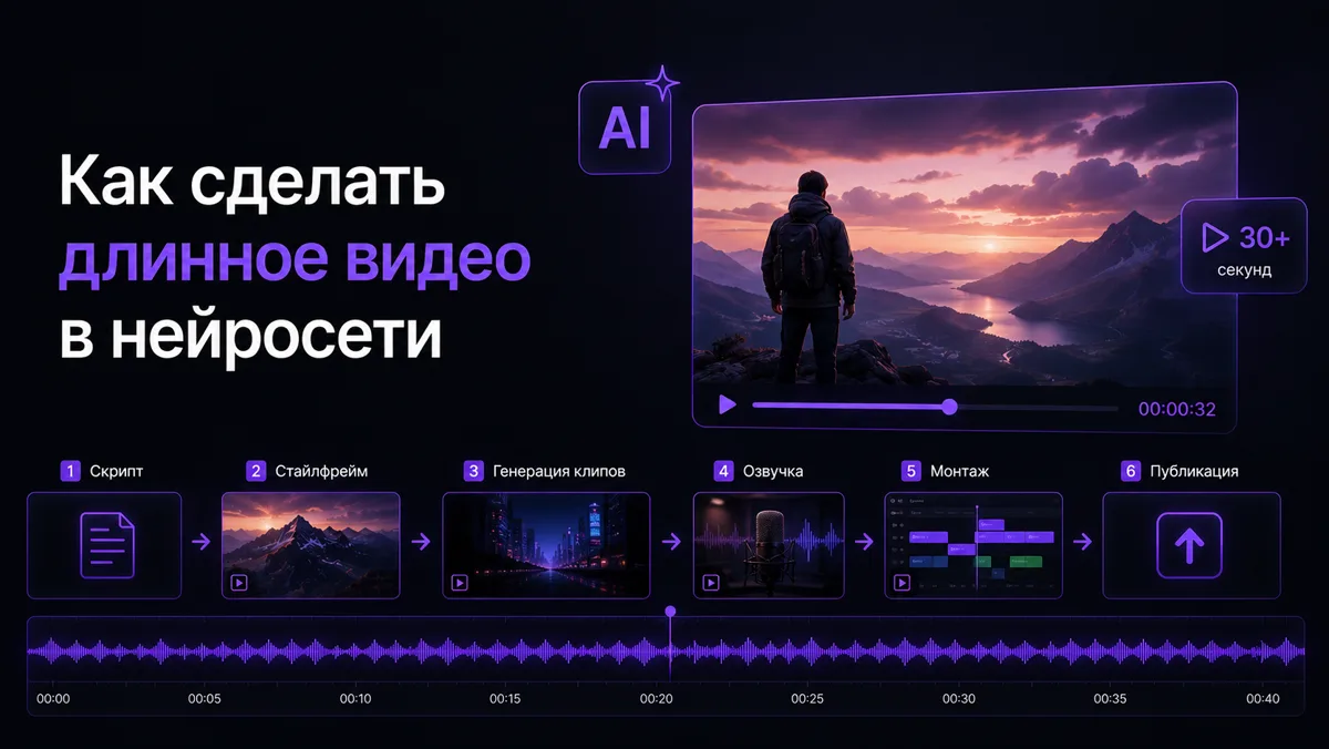 Создание длинного AI-видео из коротких сцен